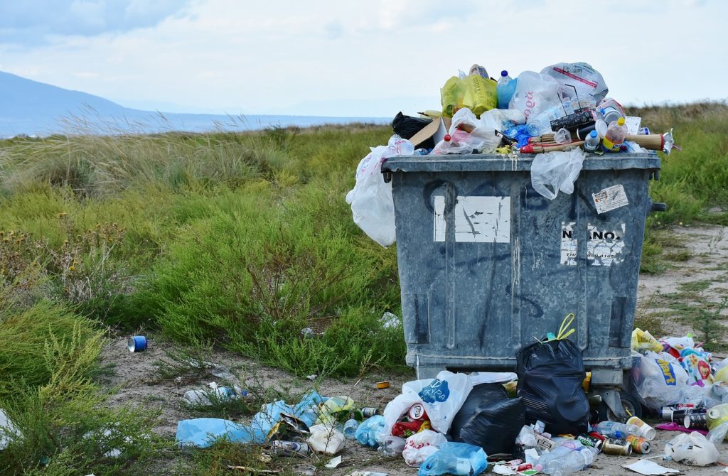Recyklácia odpadu (Zdroj: https://pixabay.com/en/garbage-waste-container-waste-2729608/)